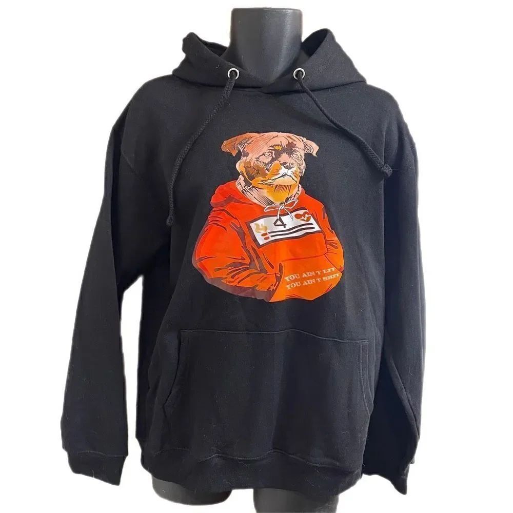 Gemrock Lit Black Hoodie Size Large
